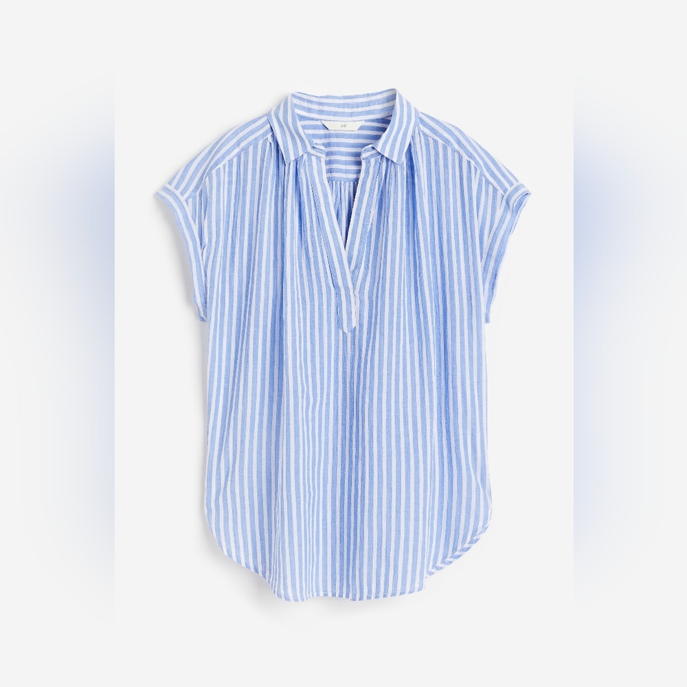 H&M Blue Striped Women's Top